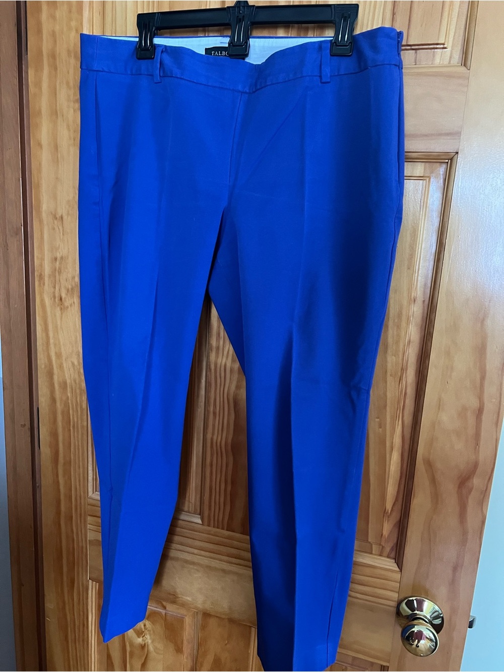 Talbots Women's Cobalt Blue Straight-Leg Dress Trousers